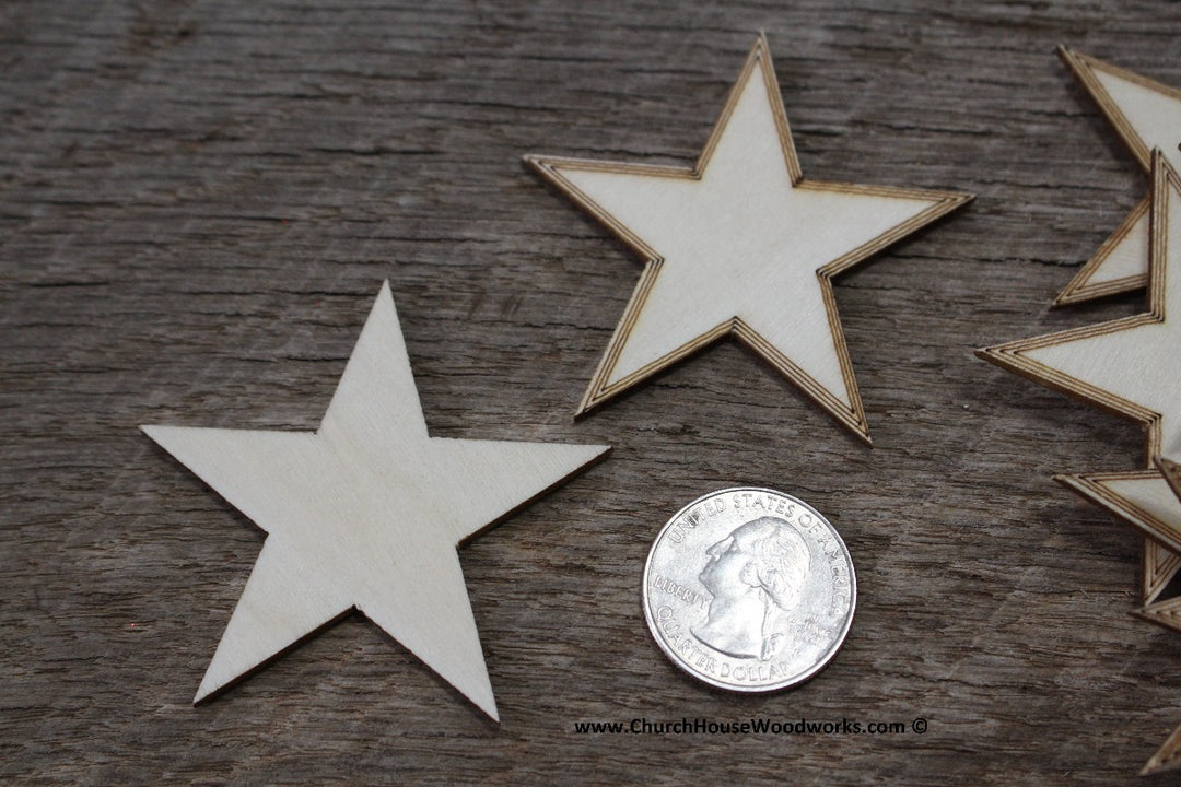 2 inch wood star for flags with border around the edge flag making wooden flags crafts woodworking