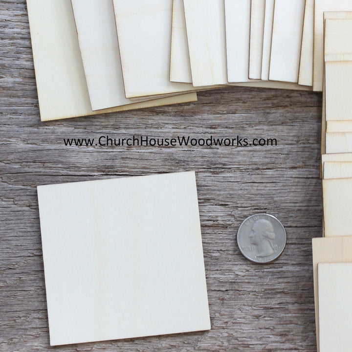 3 inch wood craft square blanks