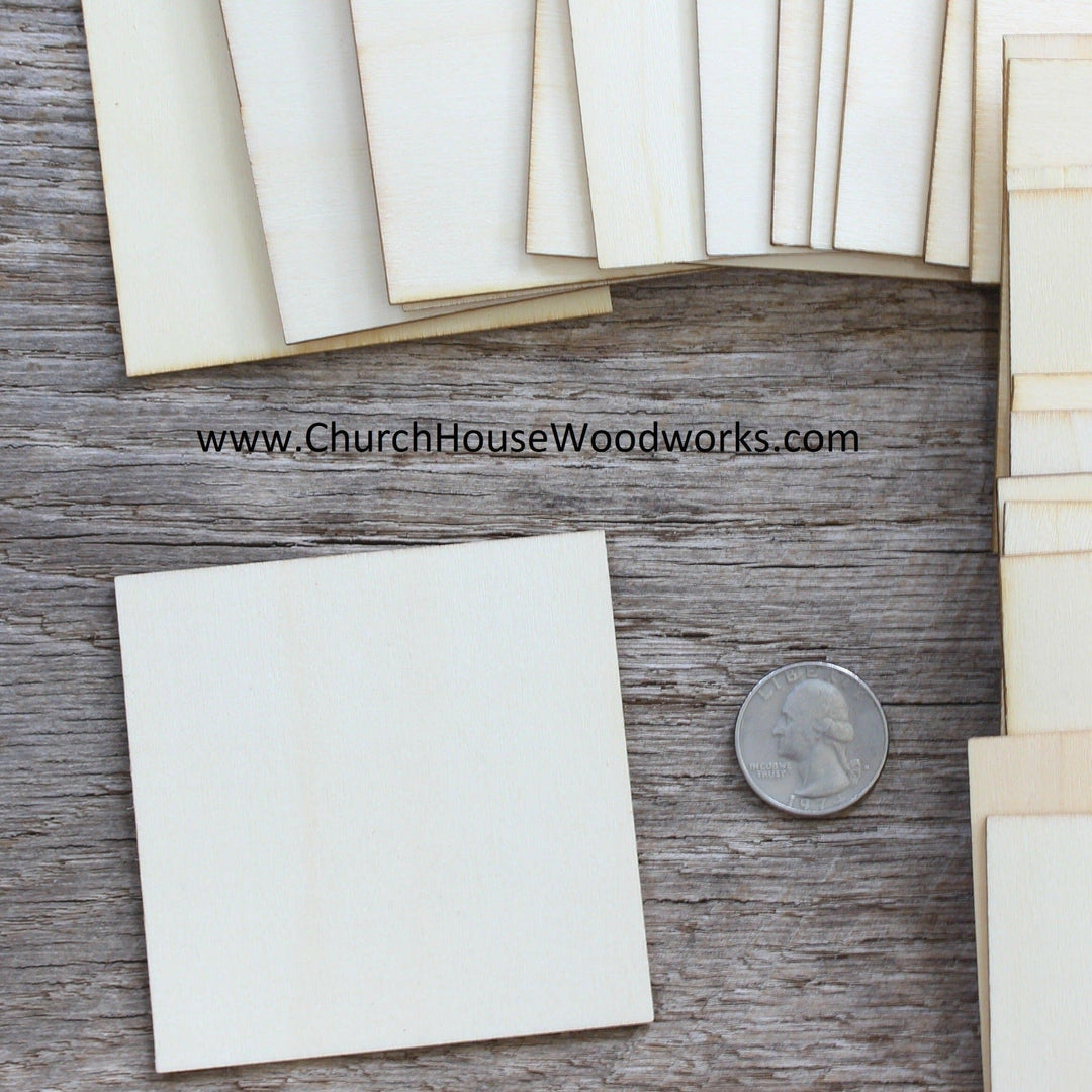 3 inch wood craft square blanks