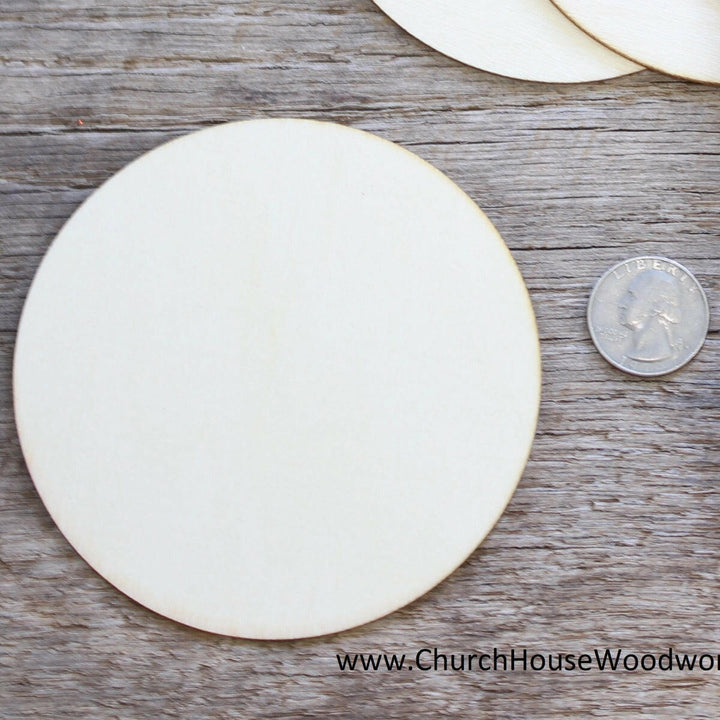 4 inch wood circle crafts coasters decor ornaments