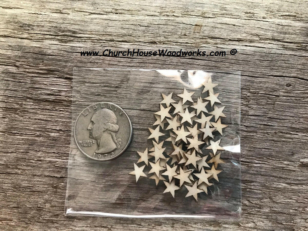 five sixteenths wood stars for flag making crafts diy wooden flags tiny star