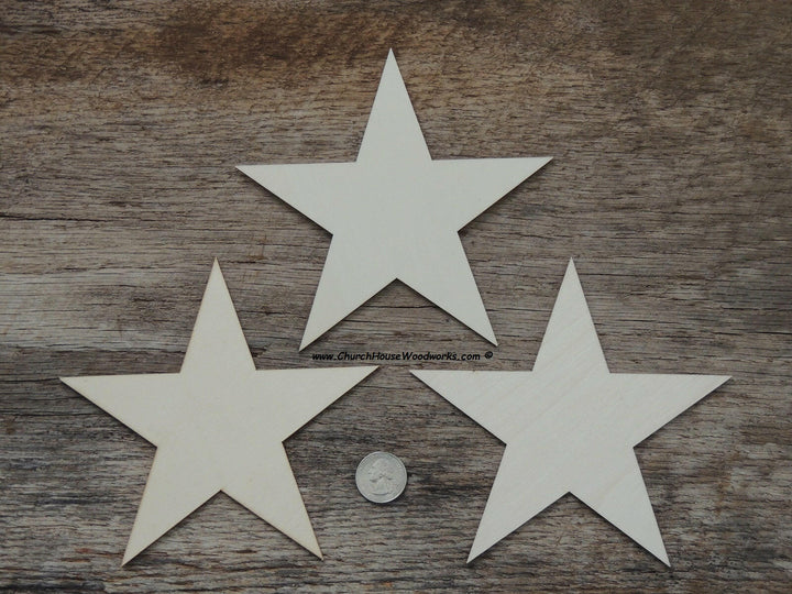 6 inch wood stars for wooden flags Christmas crafts ornaments woodworking