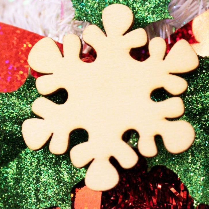 Wooden Snowflake Christmas Ornaments by ChurchHouseWoodworks.com