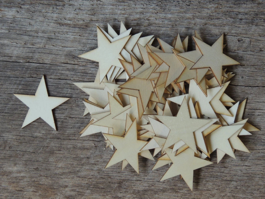 2 inch wood stars for crafts flag making Christmas Crafts