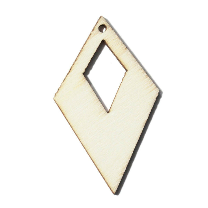 Hollow Diamond Earring Blanks by Church House Woodworks