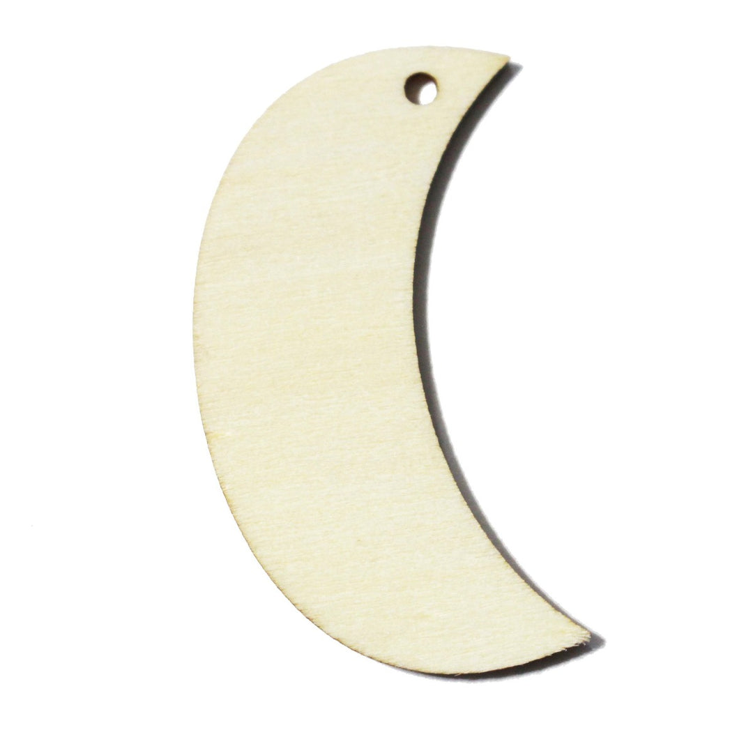 Moon Earring Blanks 2 Inch by Church House Woodworks