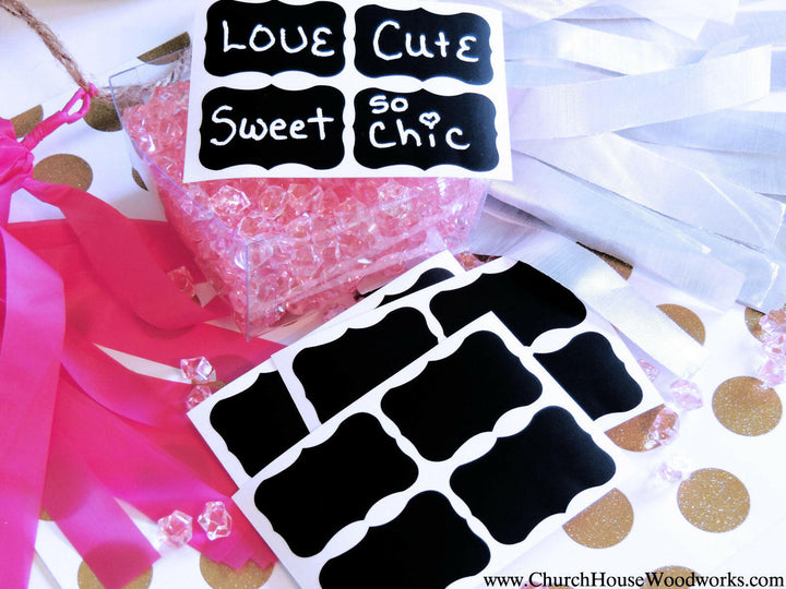 Chalkboard Stickers Labels