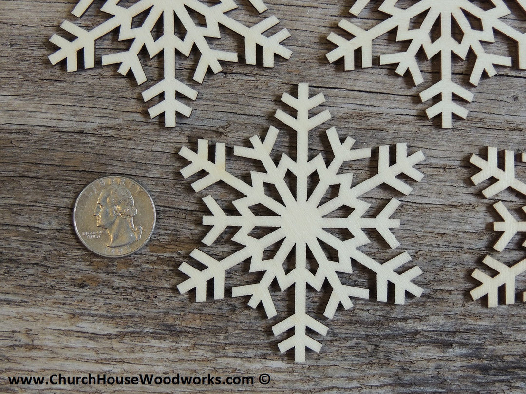 wood snowflake diy craft supplies Christmas crafts ornaments