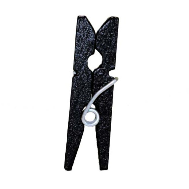 Mini Tiny Black Clothespins by ChurchHouseWoodworks.com