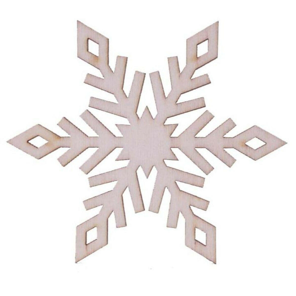 3 inch Snowflake Wood Christmas Ornaments 10 qty – Church House Woodworks