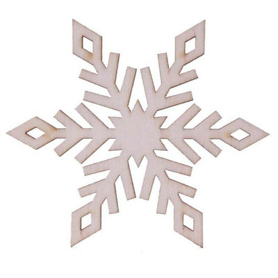 Laser Cut Snowflake Wood Christmas Ornaments by ChurchHouseWoodworks.com