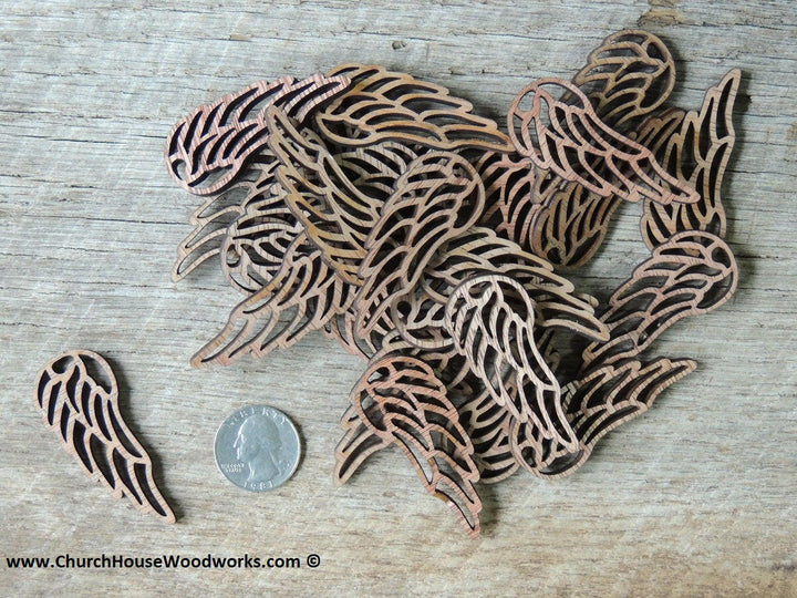 2 inch wooden fairy wings