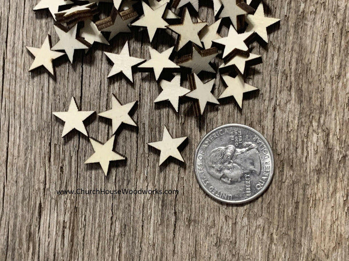 half inch thick cut wood star 4 mm Flag making