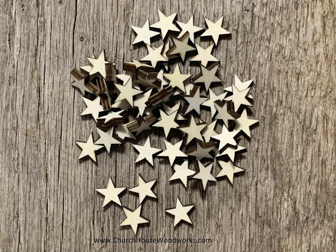 half inch thick cut wood star 4 mm Flag making