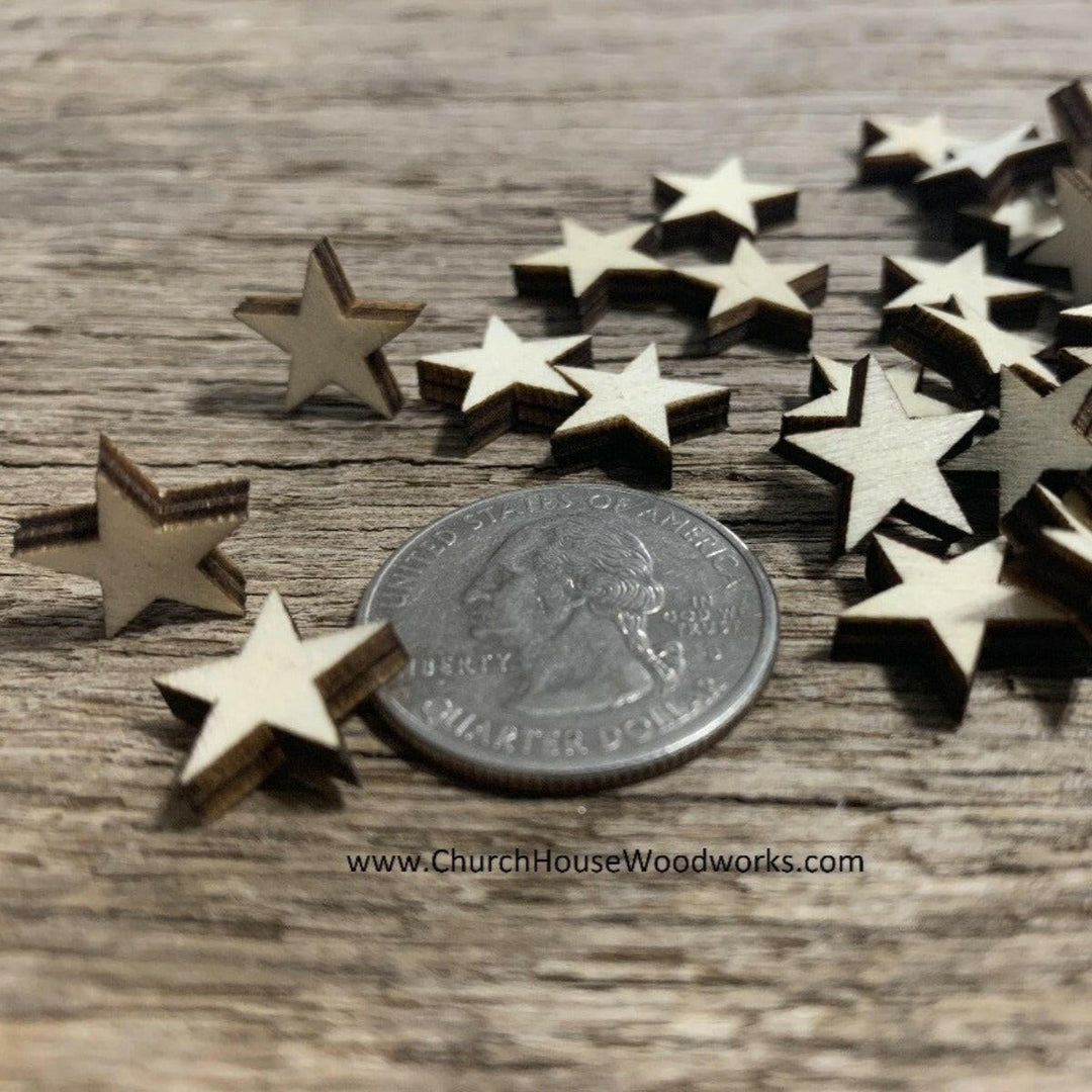 half inch thick cut wood star 4 mm Flag making