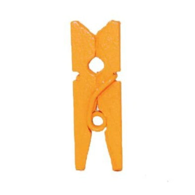 Mini Tiny Orange Clothespins by ChurchHouseWoodworks.com