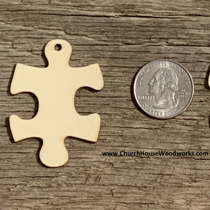puzzle piece wood earring blanks
