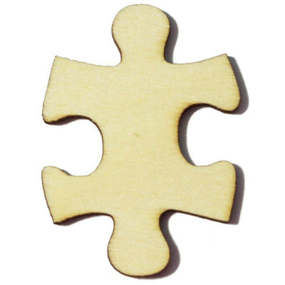 Puzzle Piece Wood Shapes for DIY Crafts And Painting On by ChurchHouseWoodworks.com