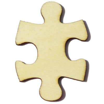 Puzzle Piece Wood Shapes for DIY Crafts And Painting On by ChurchHouseWoodworks.com