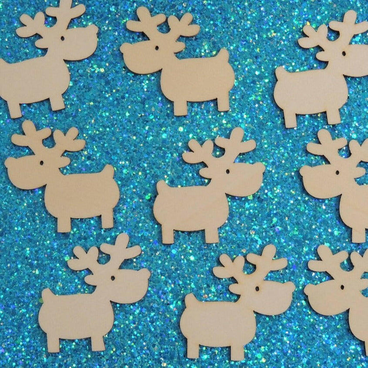 2 inch reindeer wood christmas ornament shapes crafts diy